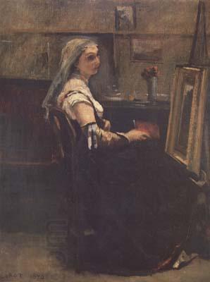 Jean Baptiste Camille  Corot L'atelier (mk11)